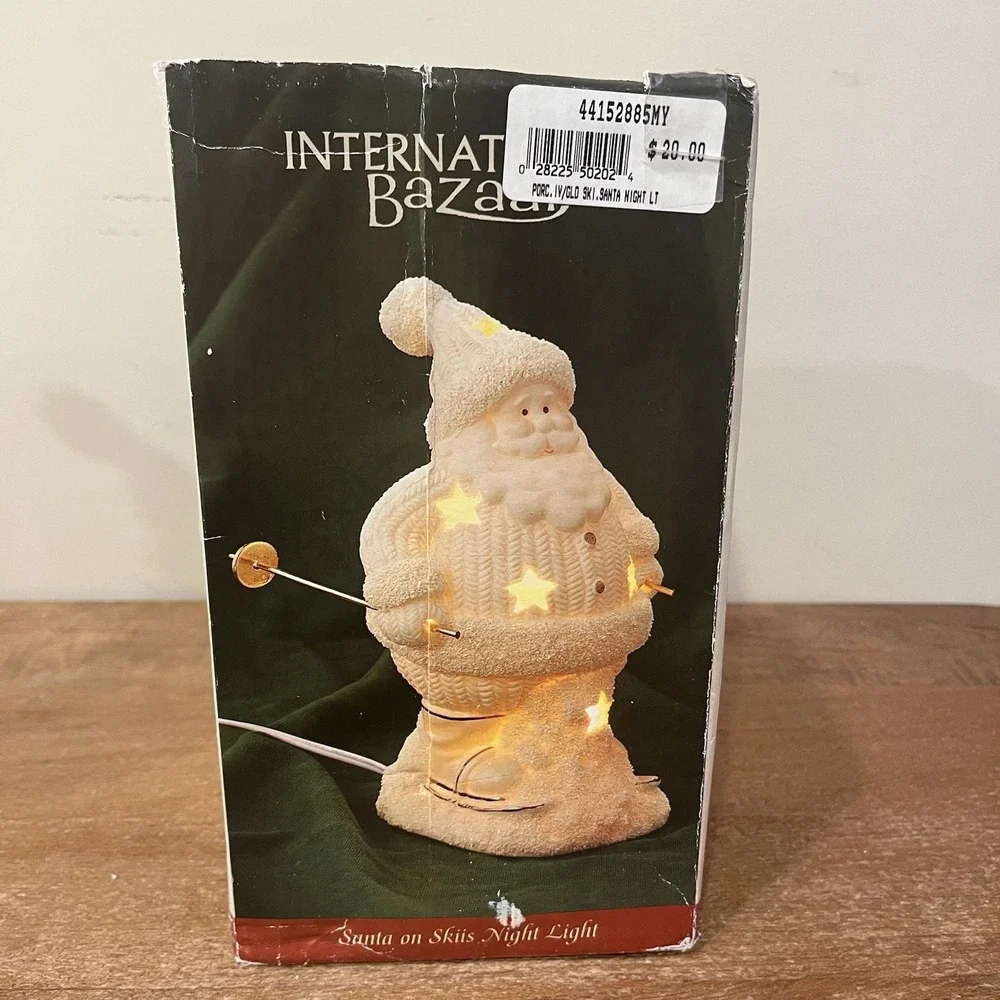 Vintage International Bazaar Santa on Skis 9